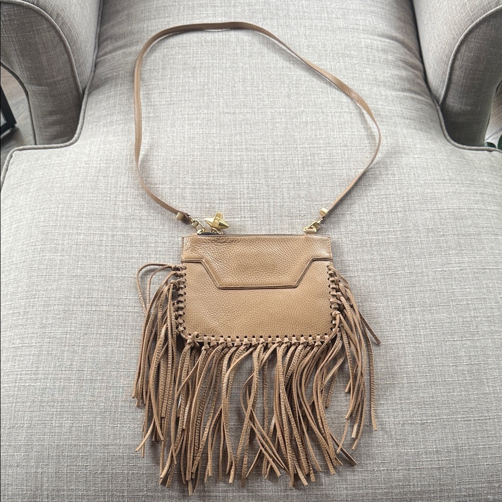 Tan fringe Bag